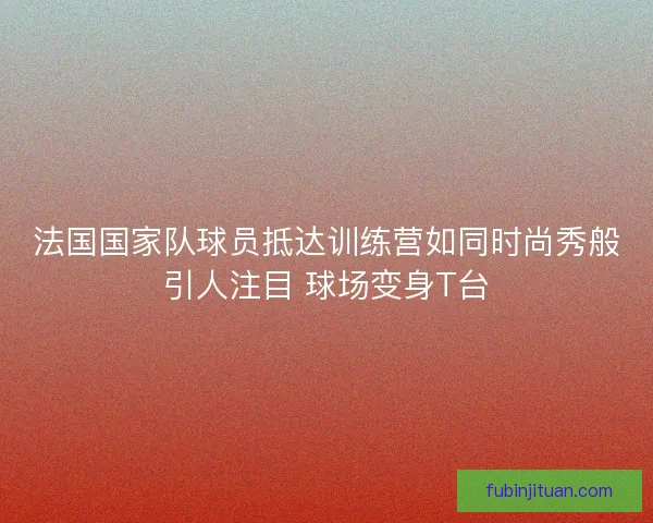 法国国家队球员抵达训练营如同时尚秀般引人注目 球场变身T台